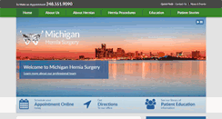 Desktop Screenshot of michiganherniasurgery.com